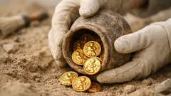 Persiska guldmynt hittade i Notion – dariker i kruka kan lösa antikens tidslinje