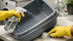 Så får du kattlådan fräsch med vitvinsvinäger – utan att katten bojkottar den