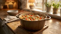 One pot-kyckling med ris – vardagsmiddag i en panna på under en timme