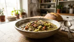 Miso- och linssoppa med vitkål som mättar länge – klar på under en timme