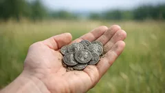 50 romerska mynt hittade med metalldetektor – så blev fyndet en oväntad auktionssuccé