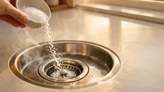Så undviker du stopp i diskhon med varmt vatten och salt
