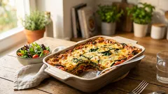 Lättare lasagne som mättar: recept med fullkornsplattor och 5 % nötfärs
