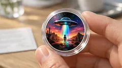 UFO och samlarmynt: nya proofmyntet ”Alien encounters” väcker hype bland samlare